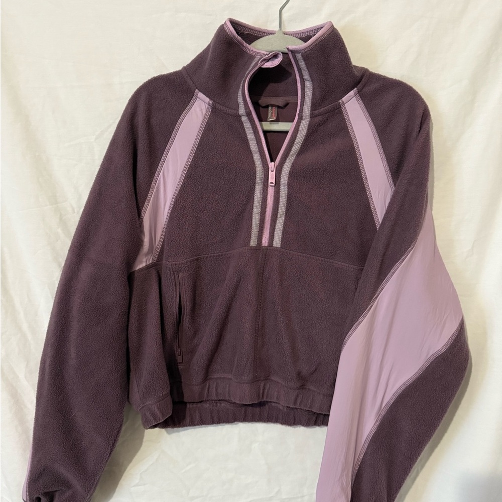 Women's Purple Fleece Jacket - Picture 1 of 4